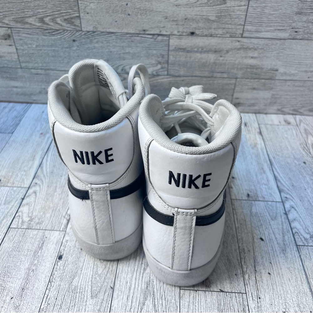 Nike Blazers White and Black High-Top Sneakers - Picture 3 of 7